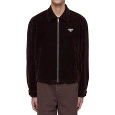 프라다 벨벳 브라운 보스턴 자켓 - ZB 공장 【매장 - 리셀가 290만원대】