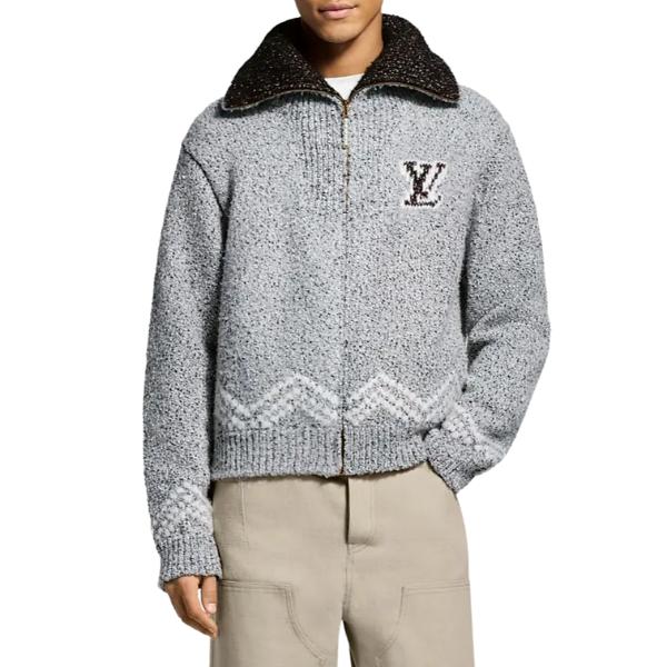 루이비통 니트 집업 블루종 - 잔디집 공장 【매장 - 리셀가 460만원대】