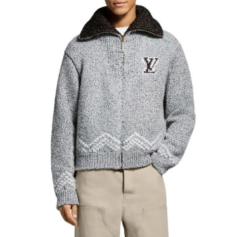 루이비통 니트 집업 블루종 - 잔디집 공장 【매장 - 리셀가 460만원대】