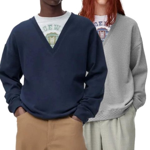 로에베 레이어드 맨투맨 2 COLOR - 잔디집 공장 【매장 - 리셀가 130만원대】