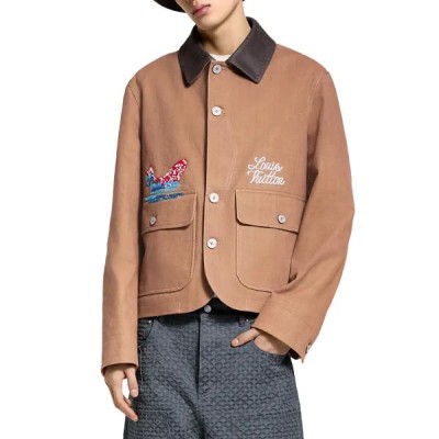 루이비통 자수로고 워크웨어 자켓 - 잔디집 공장 【매장 - 리셀가 2000만원대】