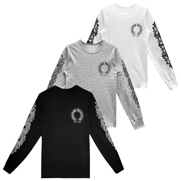 크롬하츠 와플 써멀 긴팔티 3 COLOR - CF 공장 【매장 - 리셀가 150만원대】