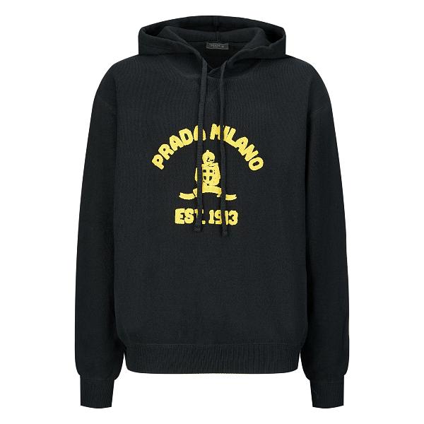 프라다 옐로 로고 후드티 - ZB 공장 【매장 - 리셀가 250만원대】