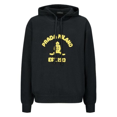 프라다 옐로 로고 후드티 - ZB 공장 【매장 - 리셀가 250만원대】